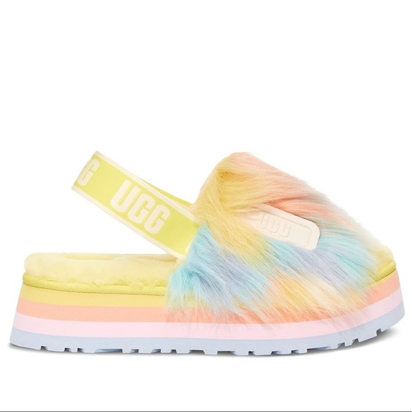 UGG |  Disco Tie Dye Slides Slippers Margarita Size 8 - Picture 1 of 10